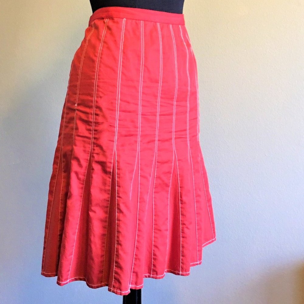 CITY DKNY stretch cotton flare skirt - Picture 5 of 9